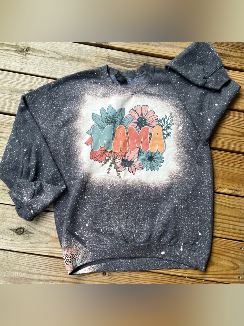 Gildan Medium Heavy Blend Heather Gray MAMA Sweatshirt